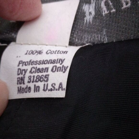 Lillie Rubin | 80's Bold Floral Strapless Party Dress | Size 10 - Picture 14 of 14